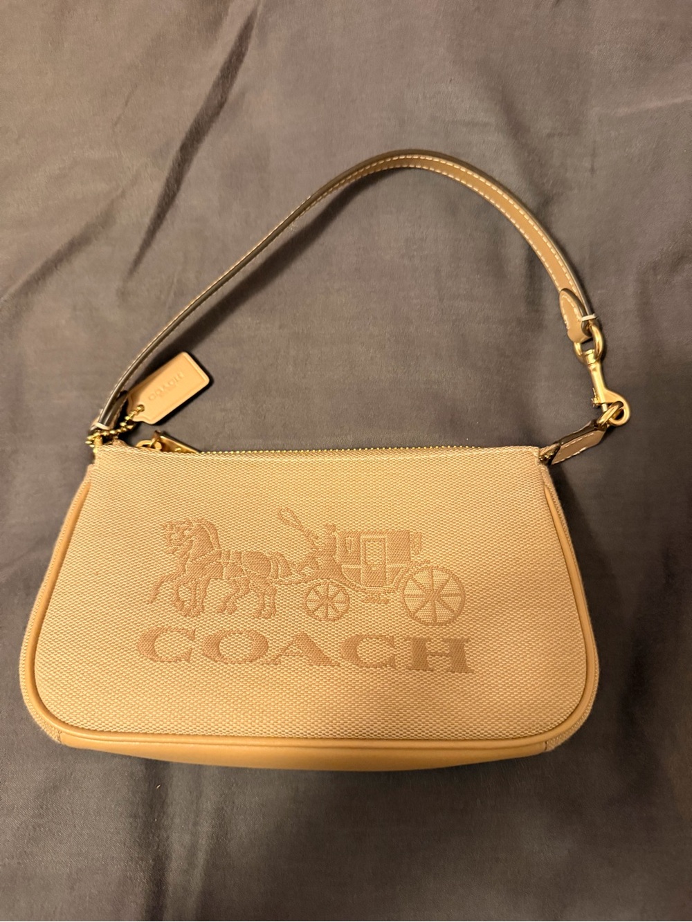 Small coach handbag fabric material
